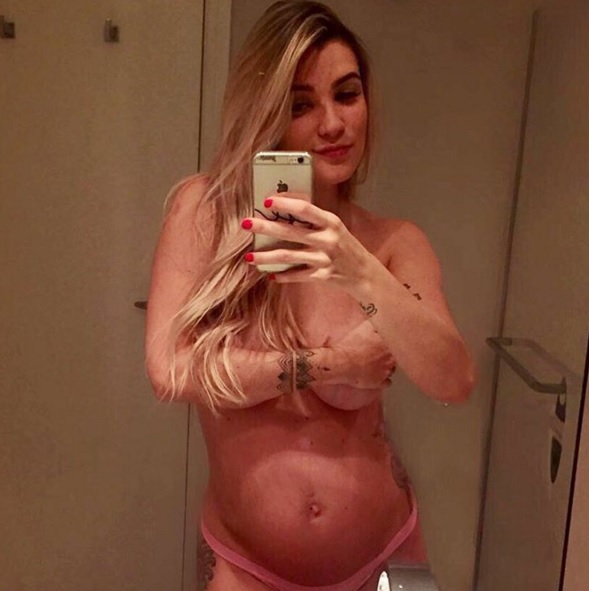 Os ex-BBBs Aline Gotschalg e Fernando Medeiros estão ansiosos pela chegada do primeiro filho, que vai se chamar Lucca.