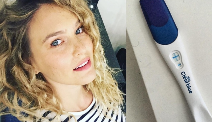 Bar Rafaeli anunciou no Instagram que está grávida do primeiro filho. A modelo é casada com o bilionário israelita Adi Ezra.