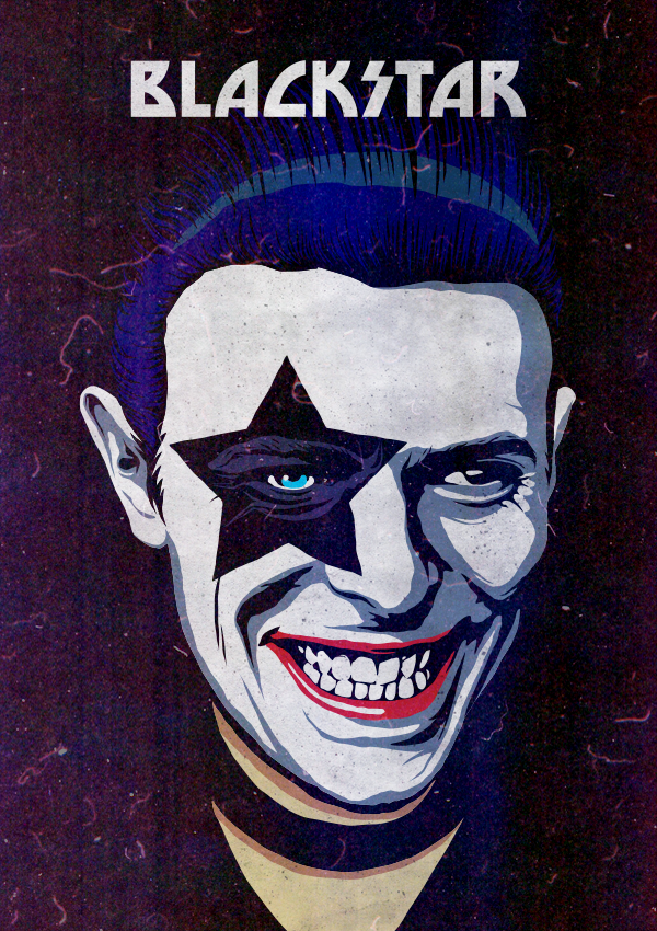 O curitibano Bily Mariano da Luz criou vários pôsteres que combinam David Bowie com personagens da cultura mundial