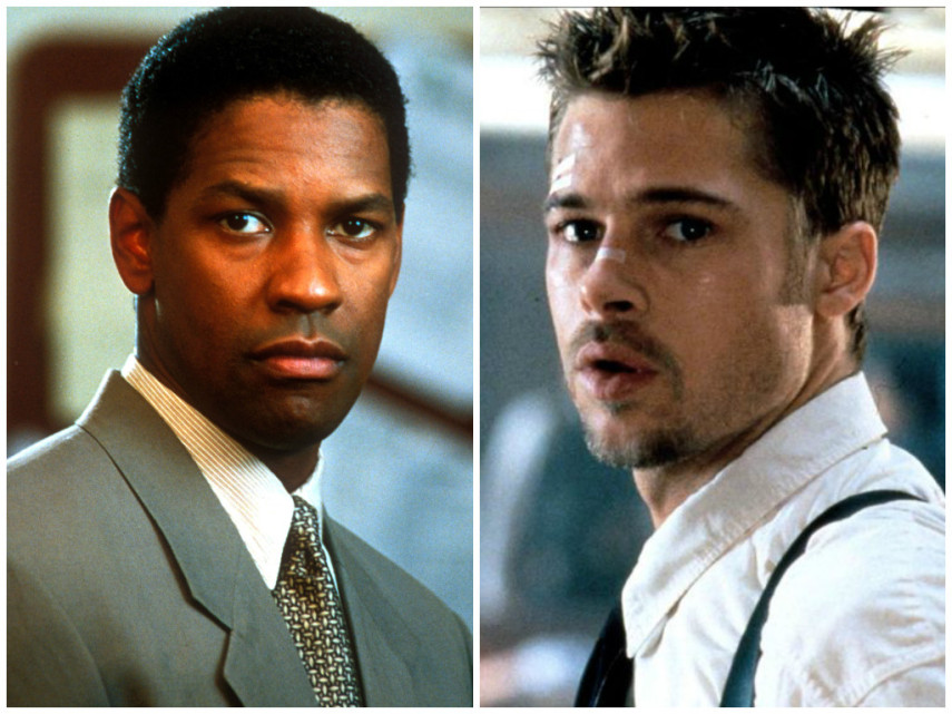 Denzel Washington quase foi David Mills em Seven: Os Sete Crimes Capitais, de 1995. Ele disse que achava que ninguém fosse ver o filme e recusou. O papel acabou com Brad Pitt