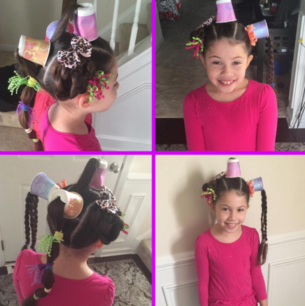 Transformar cabelo em donut, cupcake e garrafa de refrigerante virou moda entre as crianças!