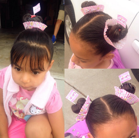 Transformar cabelo em donut, cupcake e garrafa de refrigerante virou moda entre as crianças!