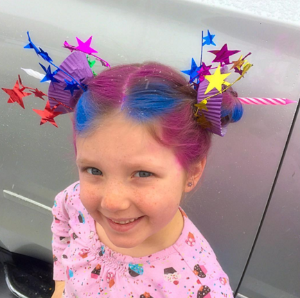 Transformar cabelo em donut, cupcake e garrafa de refrigerante virou moda entre as crianças!