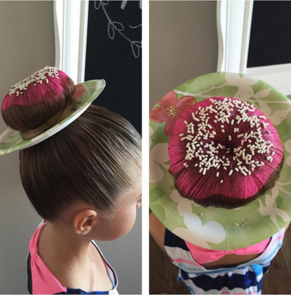 Transformar cabelo em donut, cupcake e garrafa de refrigerante virou moda entre as crianças!