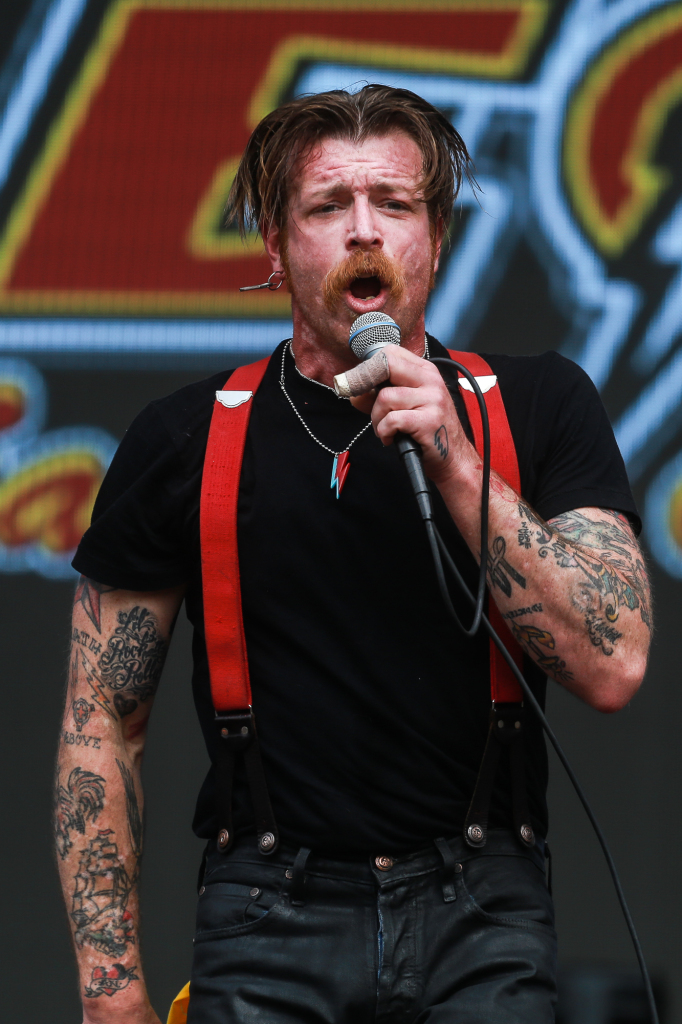 O público sem empolgou com a apresentação da banda de Jesse Hughes no palco Ônix, no Autódromo de Interlagos, em São Paulo