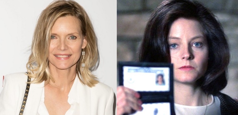 Michelle Pfeiffer seria Clarice Sterling de 'O Silêncio dos Inocentes', mas quem levou o papel foi Jodie Foster.