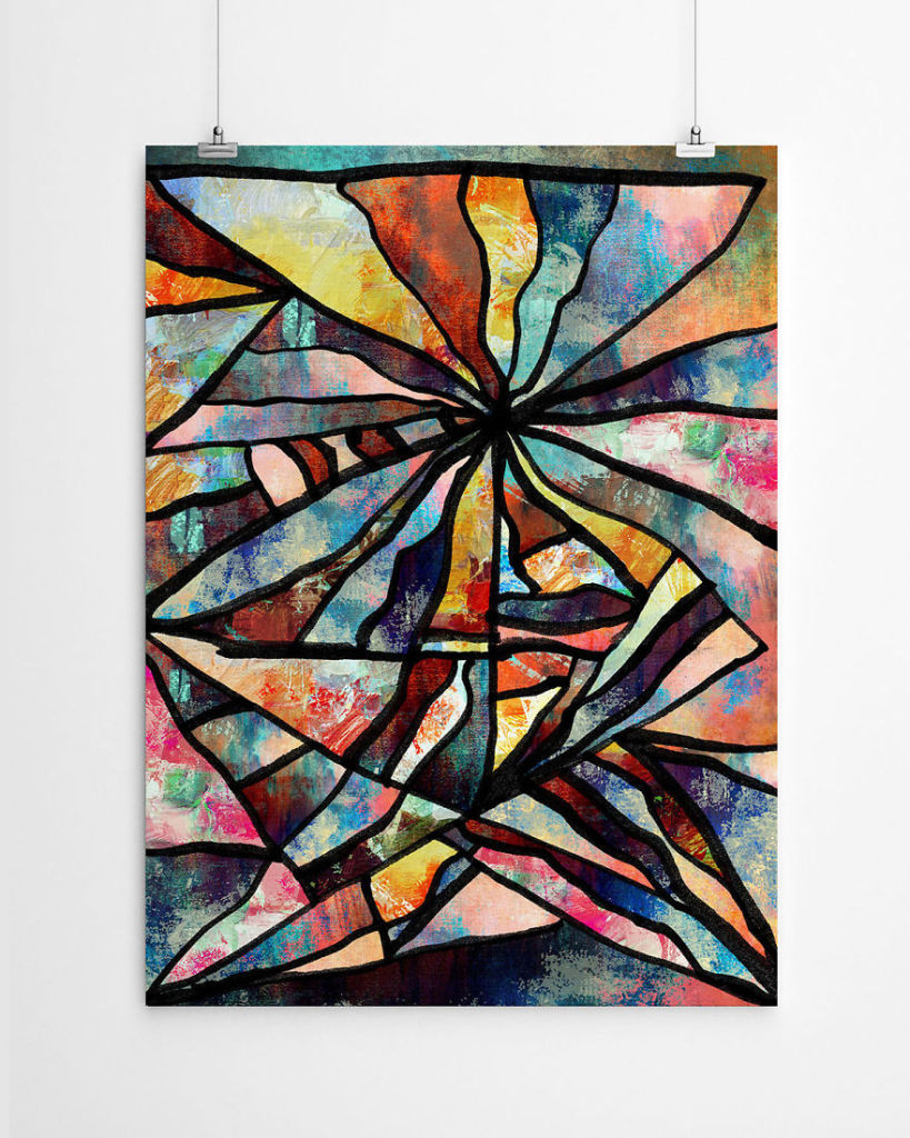 Paul Dodd e o filho Kylan fizeram uma parceria para criar arte abstrata