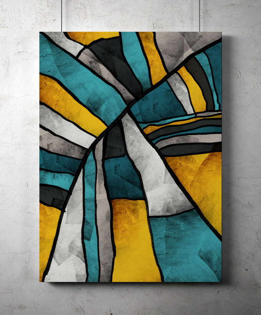 Paul Dodd e o filho Kylan fizeram uma parceria para criar arte abstrata