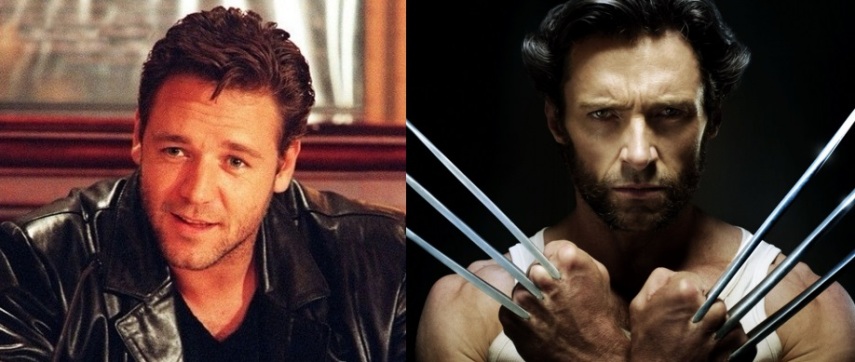 No primeiro filme de X-Men, Russel Crowe teria pedido um cachê muito alto para interpretar Wolverine. O papel então ficou com Hugh Jackman.