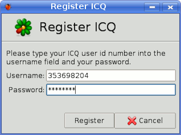 O ICQ não tinha cadastro por e-mail e muito menos por telefone. Era o UIN, lembra? Universal Internet Number. Eram muitos números. Quanto menos dígitos, queria dizer que você estava há mais tempo cadastrado no serviço.