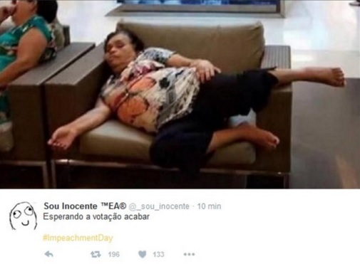 A internet foi abaixo durante a votação pela abertura do processo de impeachment contra a presidente Dilma Rousseff. 