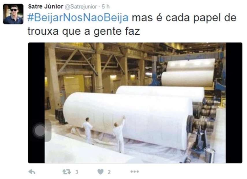 Neste dia 7 de abril, o Twitter foi invadido pela hashtag #BeijarNosNaoBeija, que mostra as situações hilárias vividas pela galera na hora em que o crush aparece.
