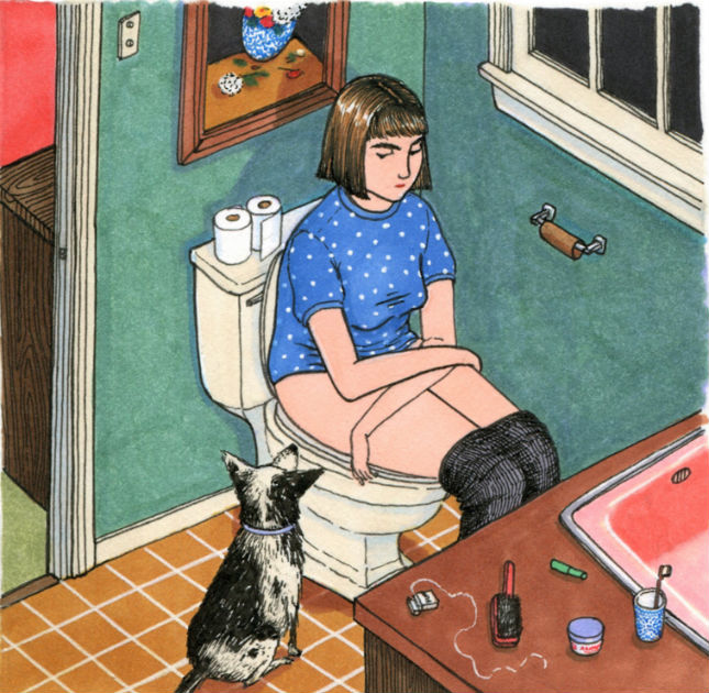 Ilustradora dos EUA mostra o  que mulheres fazem quando ninguém