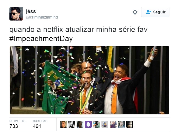 A internet foi abaixo durante a votação pela abertura do processo de impeachment contra a presidente Dilma Rousseff. 