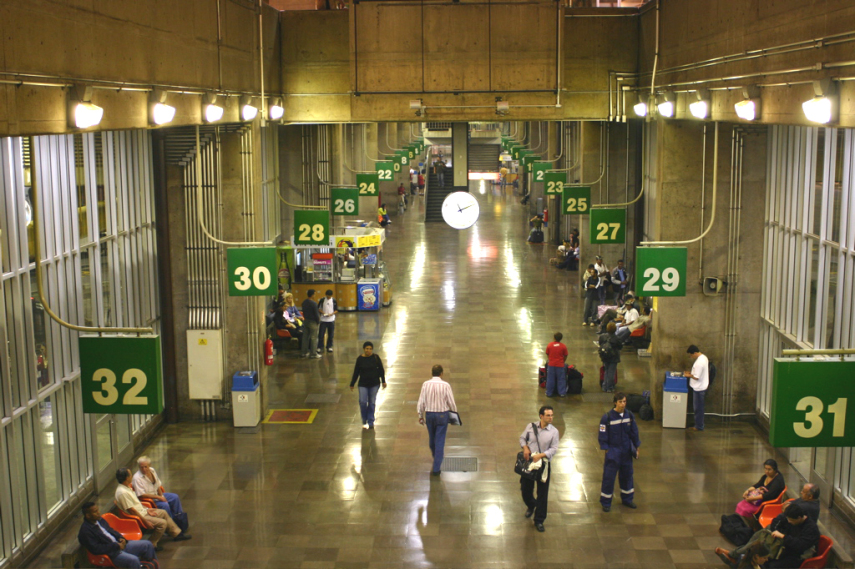 O Terminal Rodoviário do Tietê é o maior da América Latina e o segundo maior do mundo