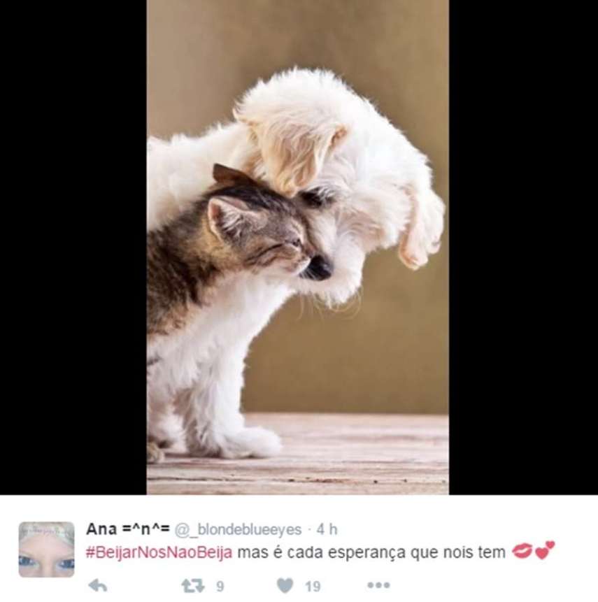 Neste dia 7 de abril, o Twitter foi invadido pela hashtag #BeijarNosNaoBeija, que mostra as situações hilárias vividas pela galera na hora em que o crush aparece.