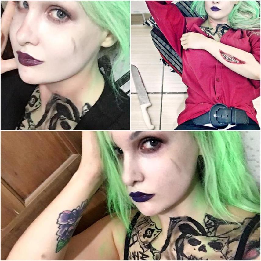 Nós só veremos o Coringa de Jared Leto assim que estrear Esquadrão Suicida, em 4 de agosto, mas o personagem da DC já tem mexido com a cabeça das pessoas.  Seguidas por milhares de fãs no Instagram, três cosplayers brasileiras famosas por suas adoráveis Arlequinas 