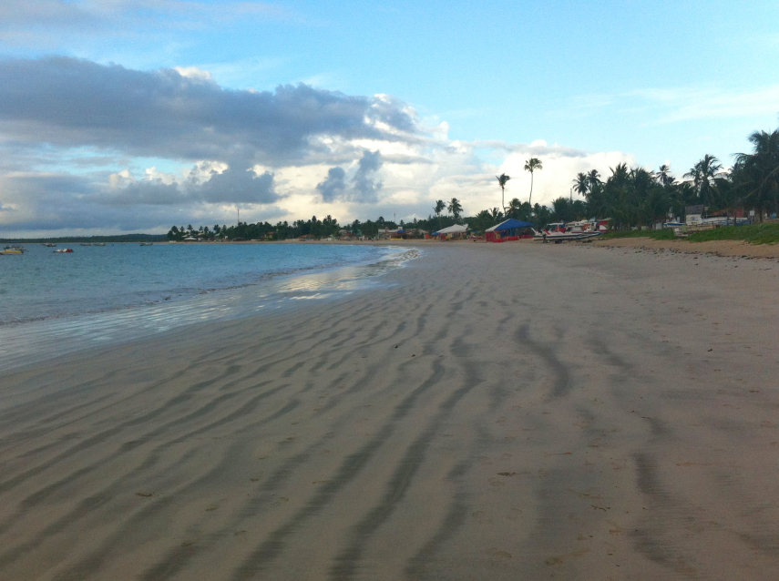 O amanhecer na praia é imperdível