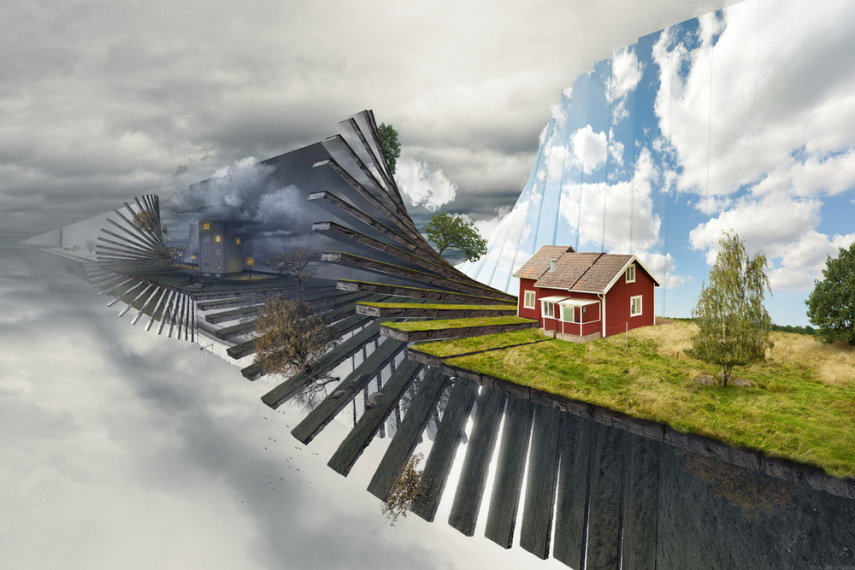 Erik Johansson mistura elementos do cotidiano, pessoas e paisagens para criar imagens surreais