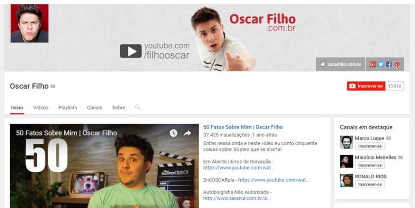 Ele já possuia o canal da época do stand-up, mas após o CQC, tem usado o espaço para postar seus conteúdos.