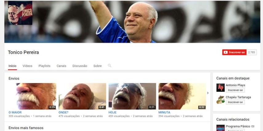 Um raro caso de global na web. Mesmo com poucos inscritos, Tonico faz vlogs hilários e sem nenhum filtro no YouTube.