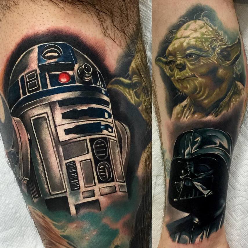 Tatuador novaiorquino se especializou em desenhar personagens de filmes, desenhos e séries de TV