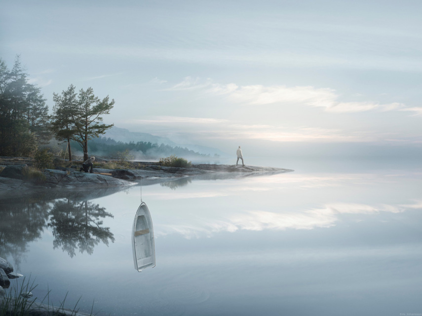 Erik Johansson mistura elementos do cotidiano, pessoas e paisagens para criar imagens surreais