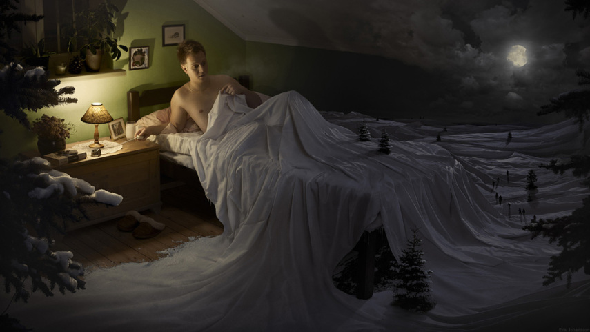 Erik Johansson mistura elementos do cotidiano, pessoas e paisagens para criar imagens surreais