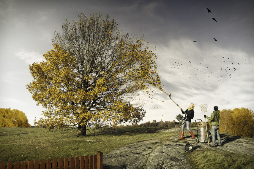 Erik Johansson mistura elementos do cotidiano, pessoas e paisagens para criar imagens surreais