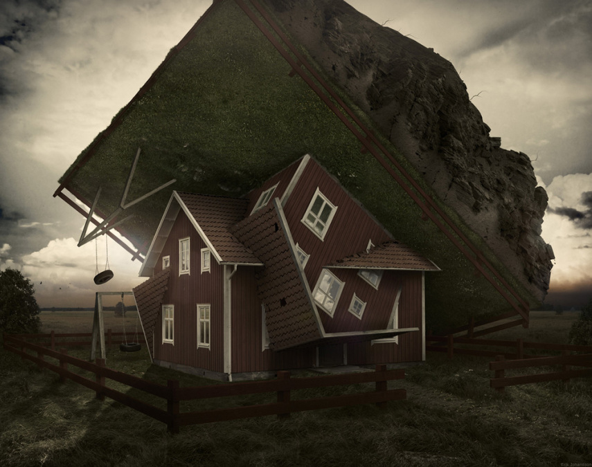 Erik Johansson mistura elementos do cotidiano, pessoas e paisagens para criar imagens surreais