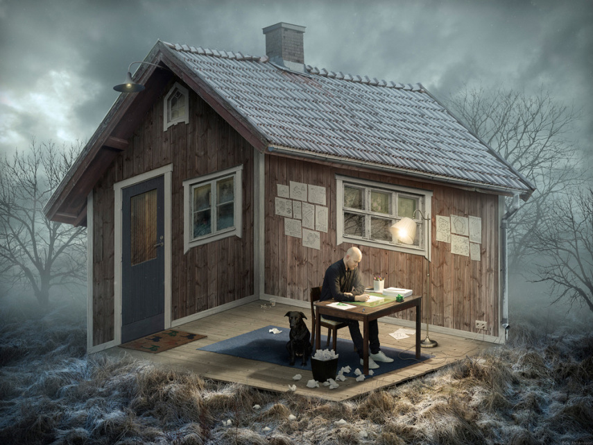 Erik Johansson mistura elementos do cotidiano, pessoas e paisagens para criar imagens surreais