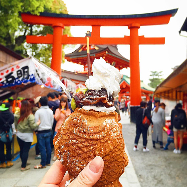 Tayiaky em formato de peixe, Japão