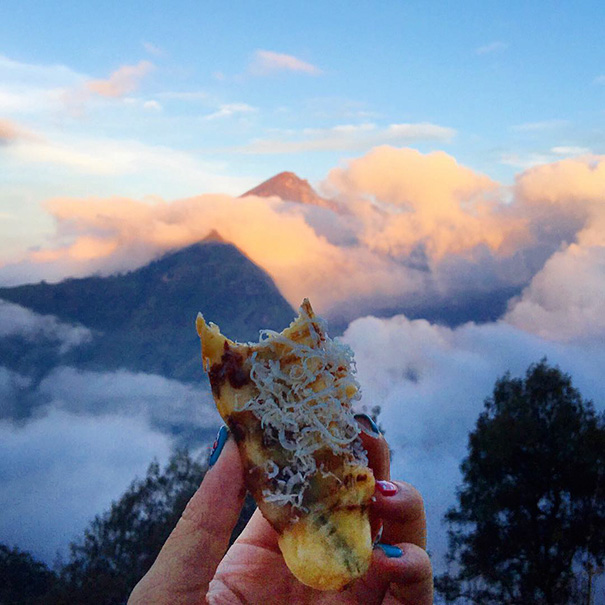 Banana frita, Indonésia