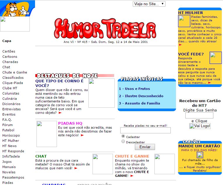 Humortadela em maio de 2001