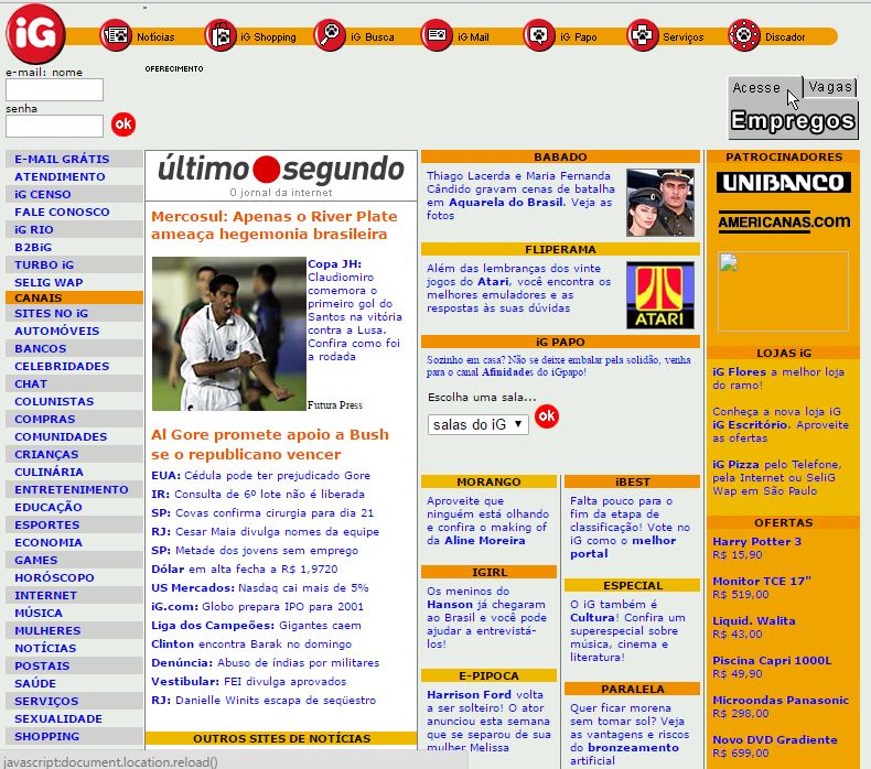 IG em novembro de 2000