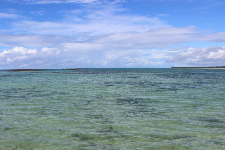 Águas mornas, cristalinas, de um verde intenso, convidam o turista ao banho de mar e até ao mergulho 