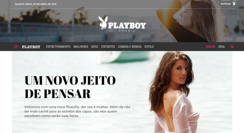 Playboy em abril de 2016