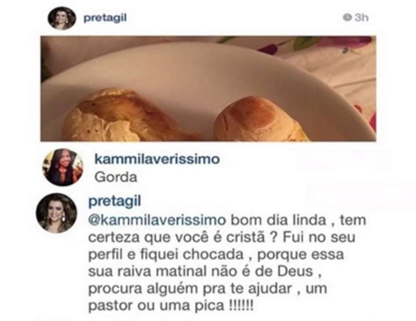 Nos últimos anos, as redes sociais interromperam a distância que separava fãs e ídolos. Hoje, muitos artistas adoram o fato de poderem conversar com o público abertamente, mas nem sempre o bate papo é agradável. Isso porque tem seguidor que adora ofender ou dar pitaco na vida das celebridades, só que quando esse pessoal dá palpite em perfil de famoso com personalidade forte, o resultado disso é bafão! 
