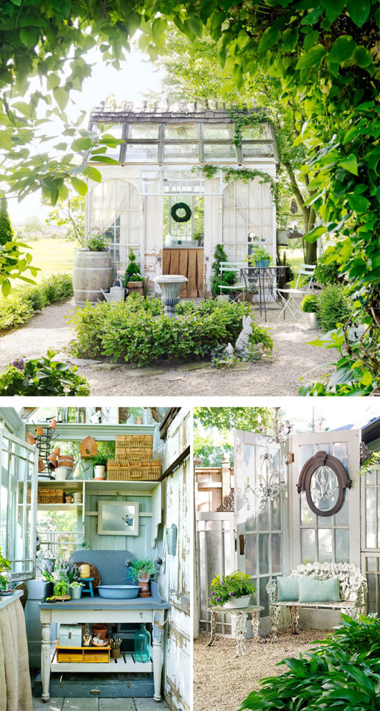 Os she-sheds (minacabanas decoradas com requinte) servem para curtir uma moleza, tomar um chá, jogar conversa fora, ler um livro...