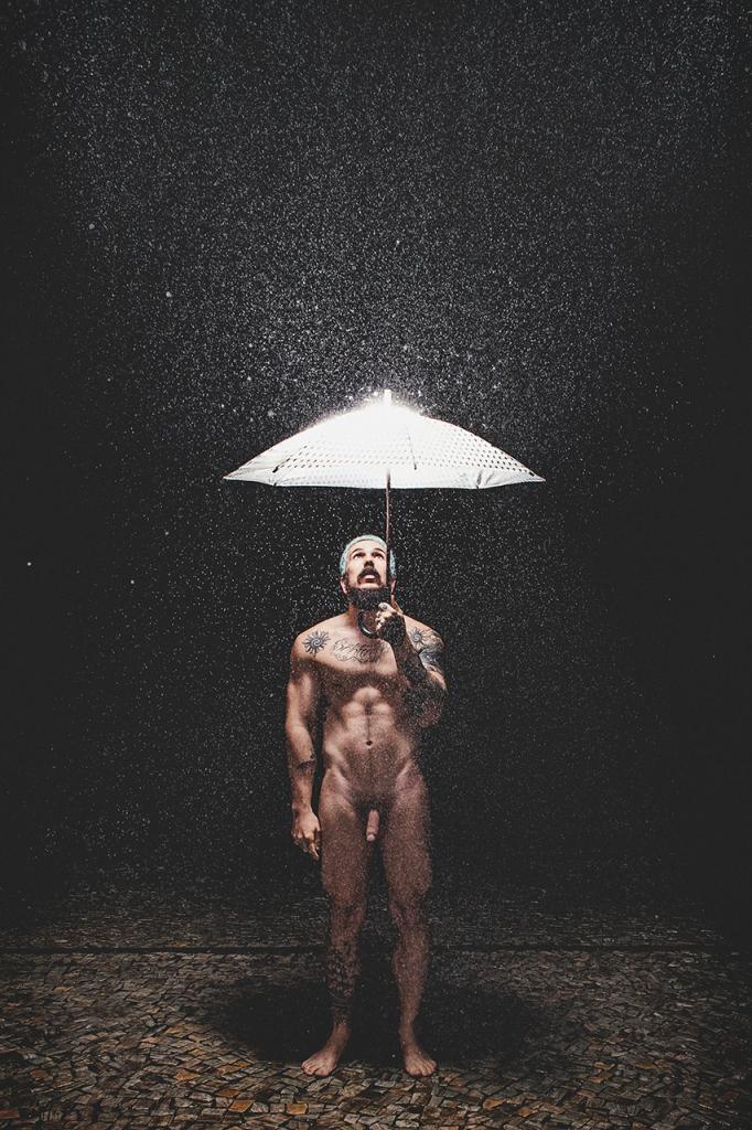 Fernando Schlaepfer também posou para algumas fotos do próprio projeto