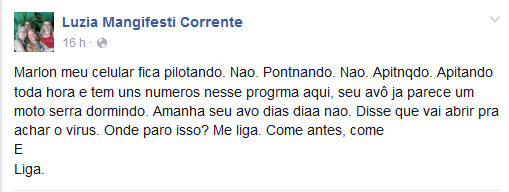Ela ficou famosa pela conversa com o neto no whatsapp, mas a Dona Luiz no Facebook é a melhor pessoa do mundo
