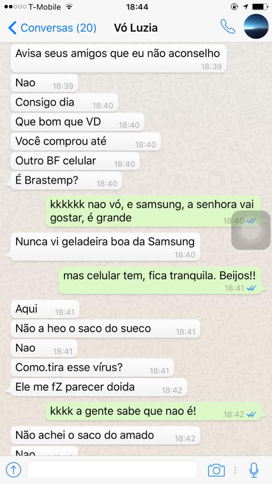 Marlon Corrente publicou no Facebook conversa com a avó e é a coisa mais fofa e engraçada do ano!