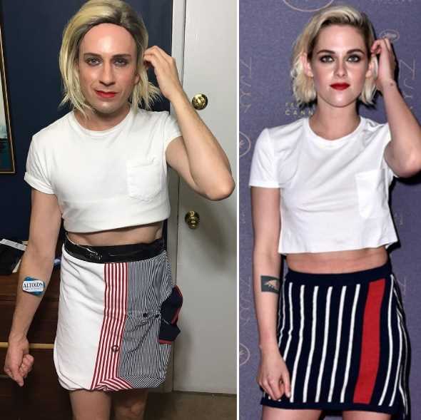 Copiando o look básico de Kristen Stewart.