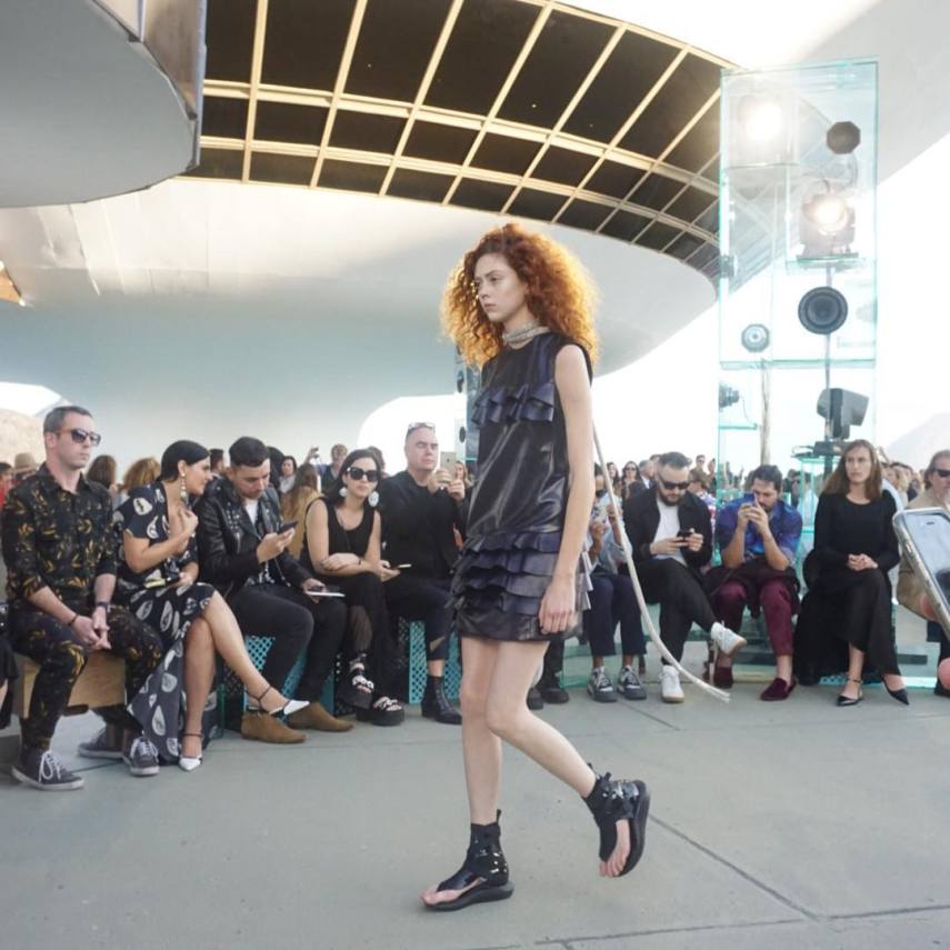 Desfile foi na tarde de sábado, no Museu de Arte Contemporânea do Rio de Janeiro
