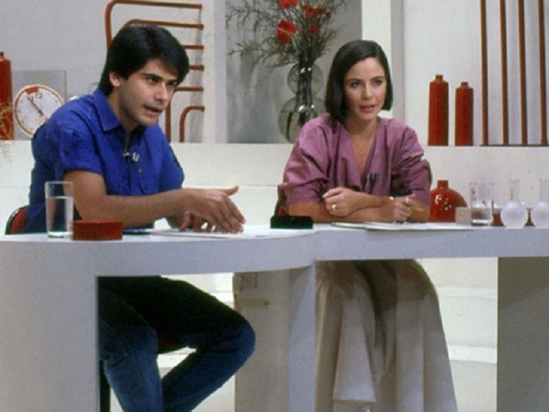 César Filho e Amália Rocha formaram a dupla de apresentação na reta final do 'TV Mulher'