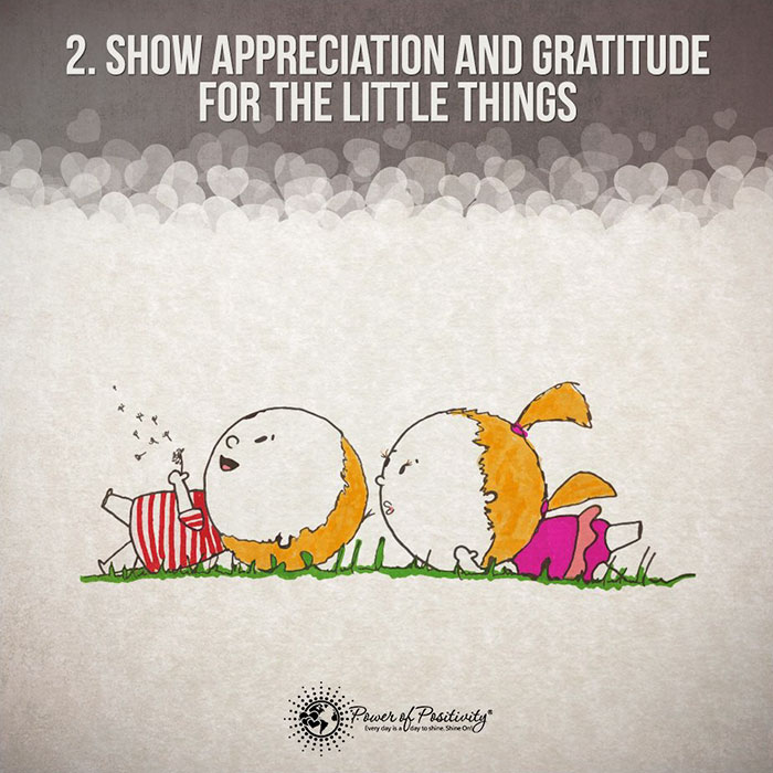 Mostrem carinho e gratidão pelas pequenas coisas