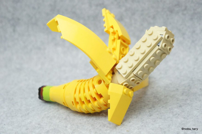 Duas paixões mundiais: comida e Lego. O artista japonês Tary conseguiu reunir tudo em uma coisa só. Usando as famosas peças de montar, ele recriou comidas deliciosas neste projeto que é divertido, mas uma pena que não dá pra comer.  Tary construiu os modelos para uma competição promovida pela própria marca. 