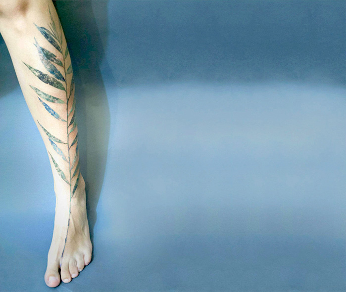 Tatuagens botânicas realistas
