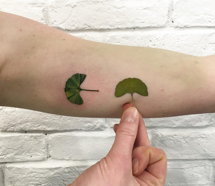 Tatuagens botânicas realistas