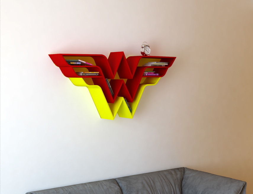 Fãs de quadrinhos e super-heróis geralmente possuem prateleiras lotadas de quadrinhos, bonequinhos e filmes. Mas e se a própria prateleira fizesse parte dessa coleção? Esse é o conceito criado pelo artista turco Burak Dogan, que criou o design destas prateleiras sensacionais do Superman, Mulher-Maravilha, Shield e Capitão América.